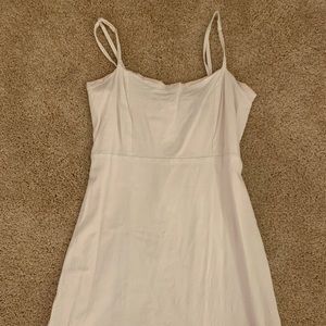 Pale pink fitted dress